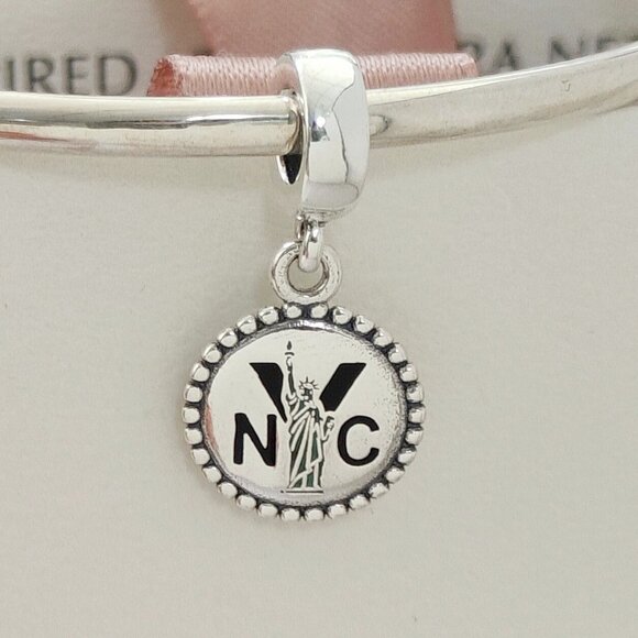 Pandora Jewelry - Pandora New York Statue of Liberty Exclusive Dangle Charm Pendant S925 Sliver